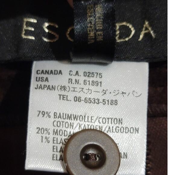 ESCADA Velvet Pants Wine Maroon Burgundy Flare Kick Boot Trousers 8 / 38 NEW - Picture 4 of 11